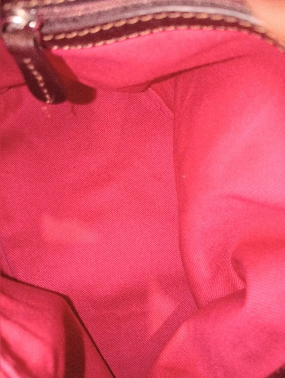 Vintage Land's End Pink Suede Hobo Bag